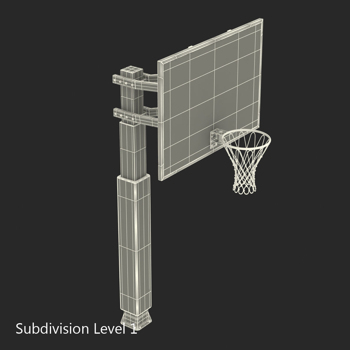 Basketball Hoop 3 3D model_15