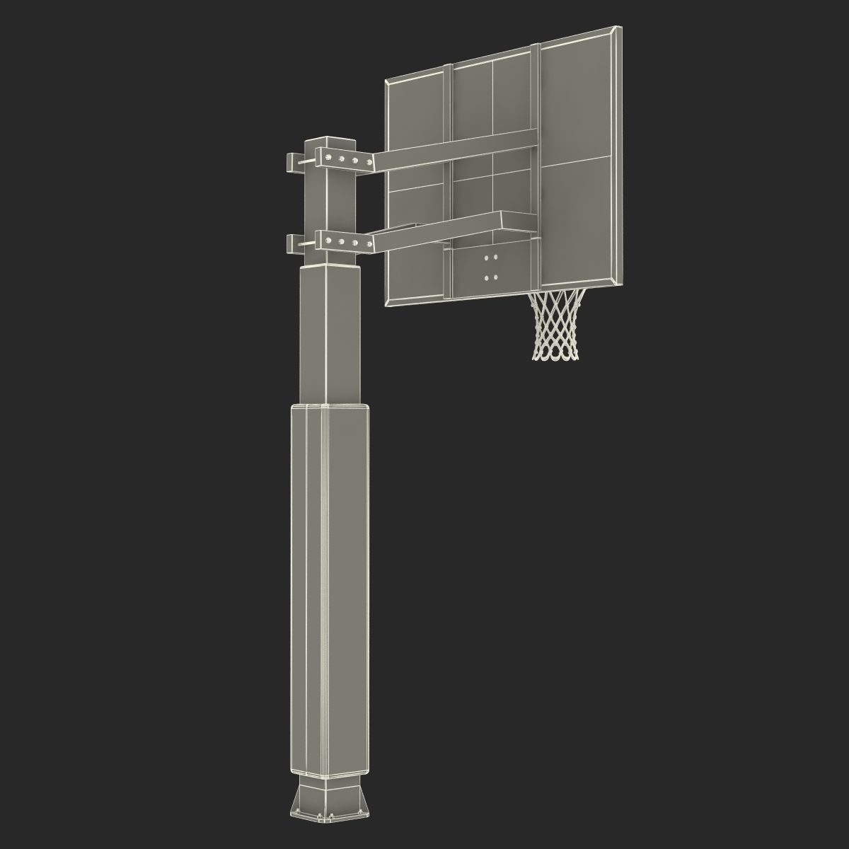 Basketball Hoop 3 3D model_23