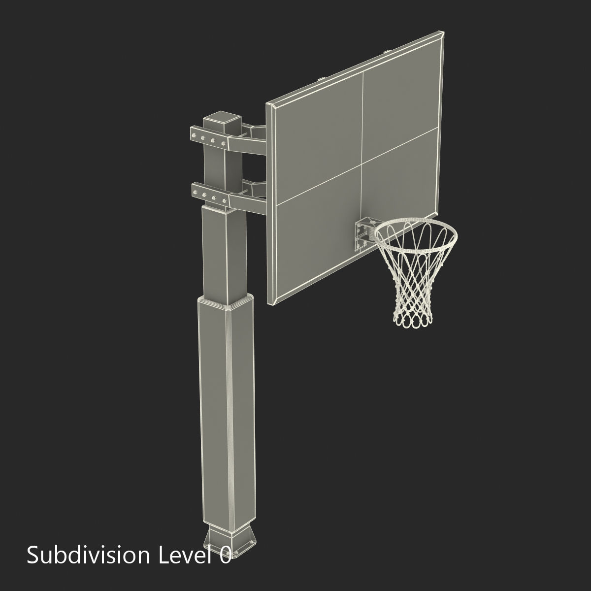 Basketball Hoop 3 3D model_14