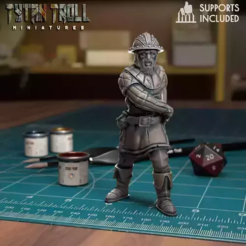 Guard Sword Drawn - Pre-Supported