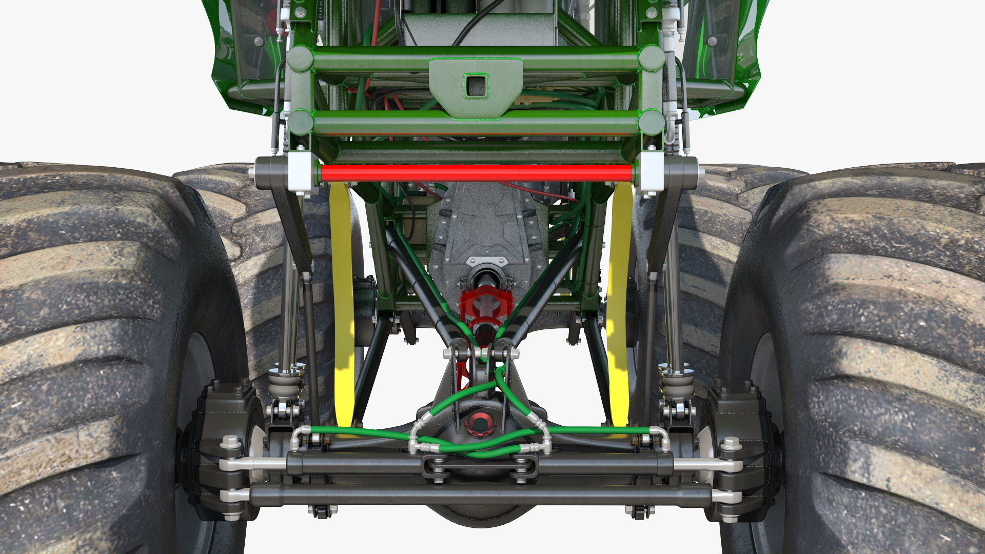 Monster Truck Bigfoot Generic Rigged 3D model_13