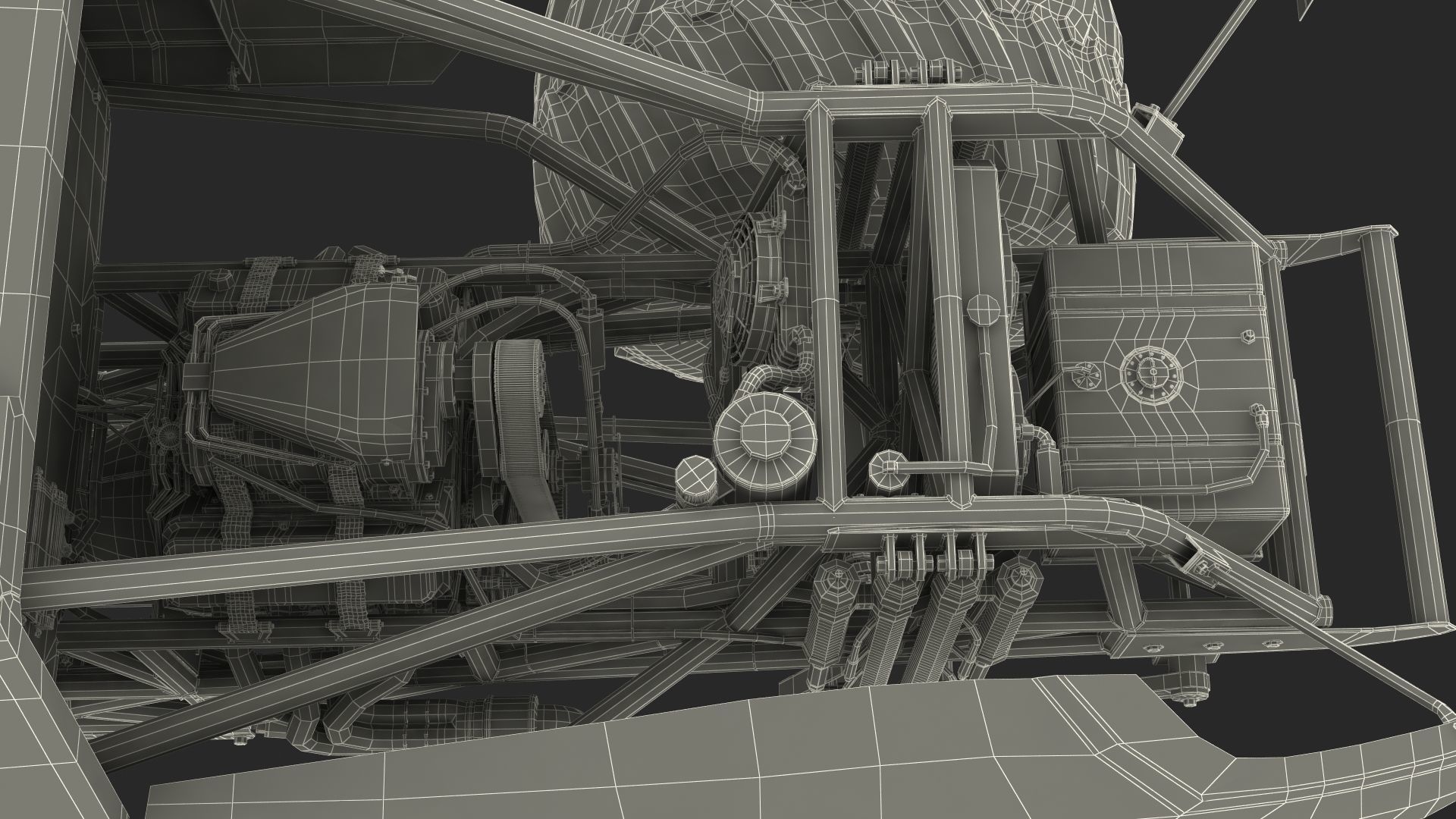 Monster Truck Bigfoot Generic Rigged 3D model_25