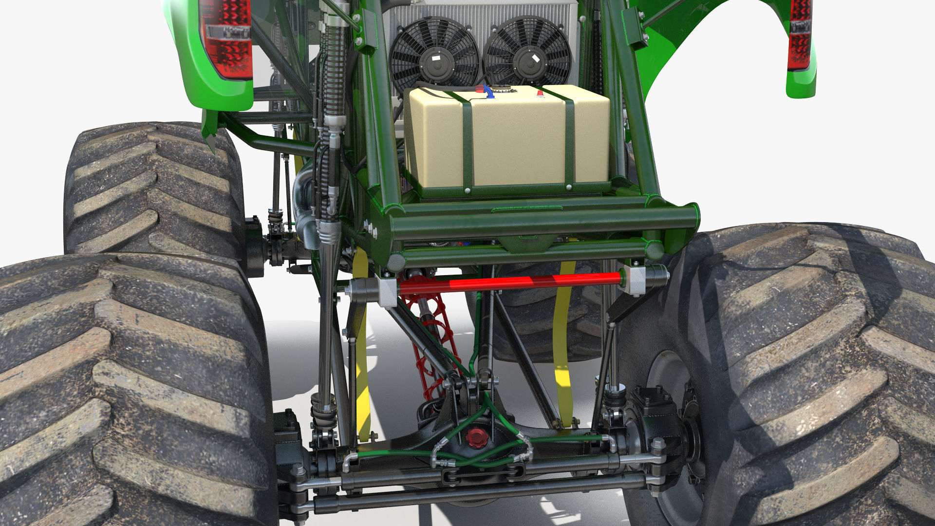 Monster Truck Bigfoot Generic Rigged 3D model_14