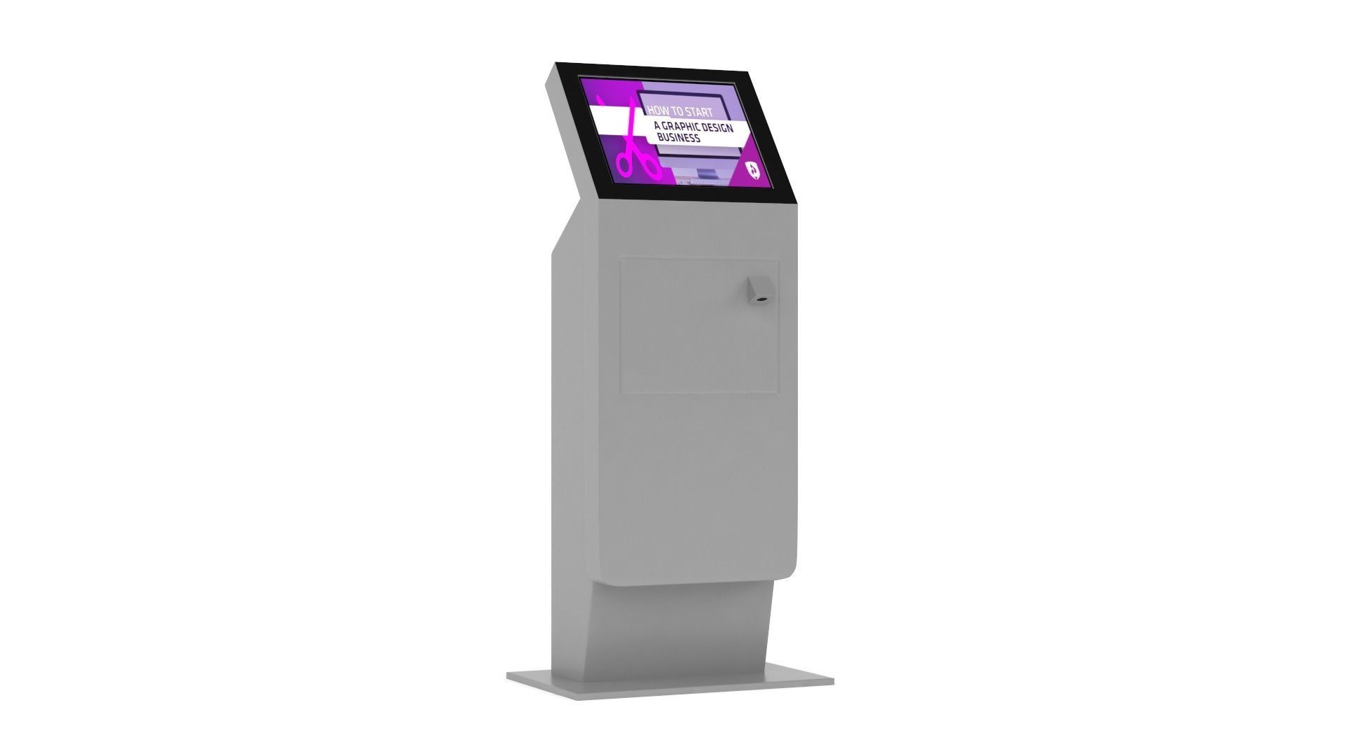 Electronic Kiosk 3D model_5