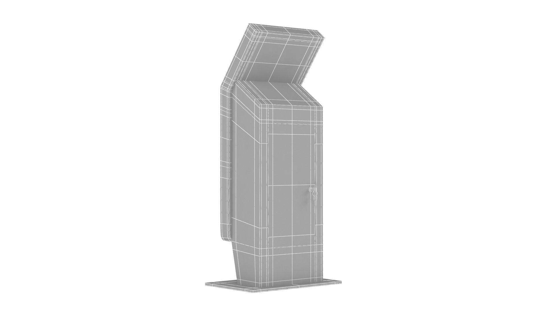 Electronic Kiosk 3D model_9