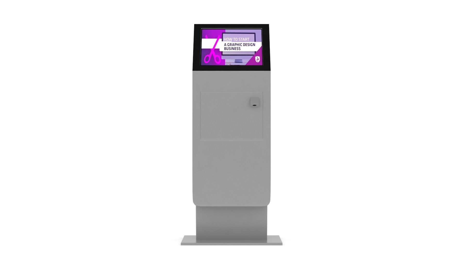 Electronic Kiosk 3D model_1