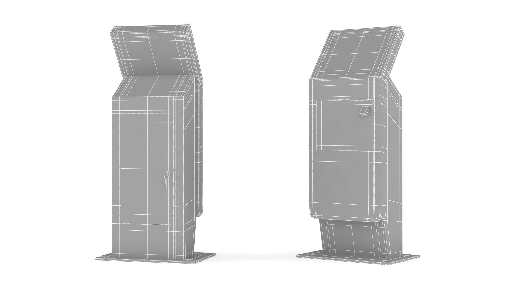 Electronic Kiosk 3D model_6