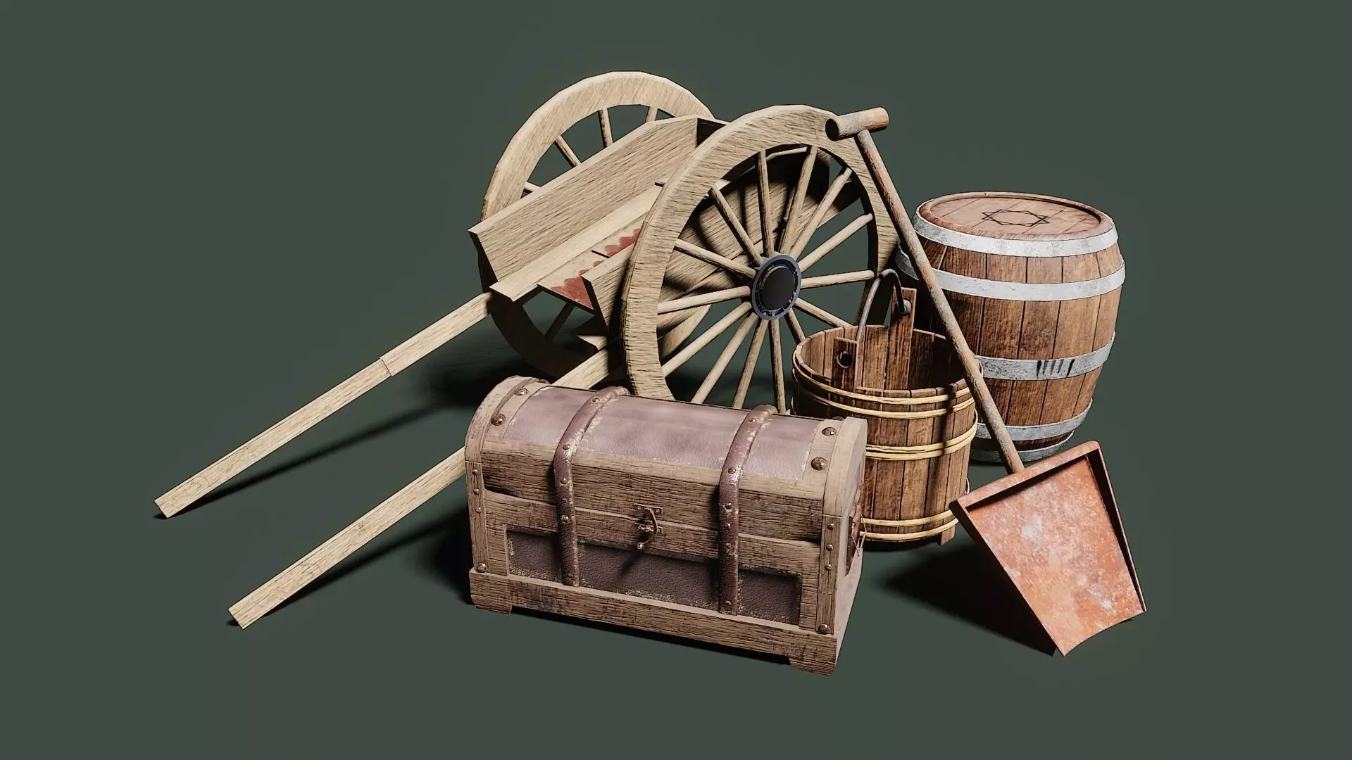 Medieval Props Lite 3D model_0