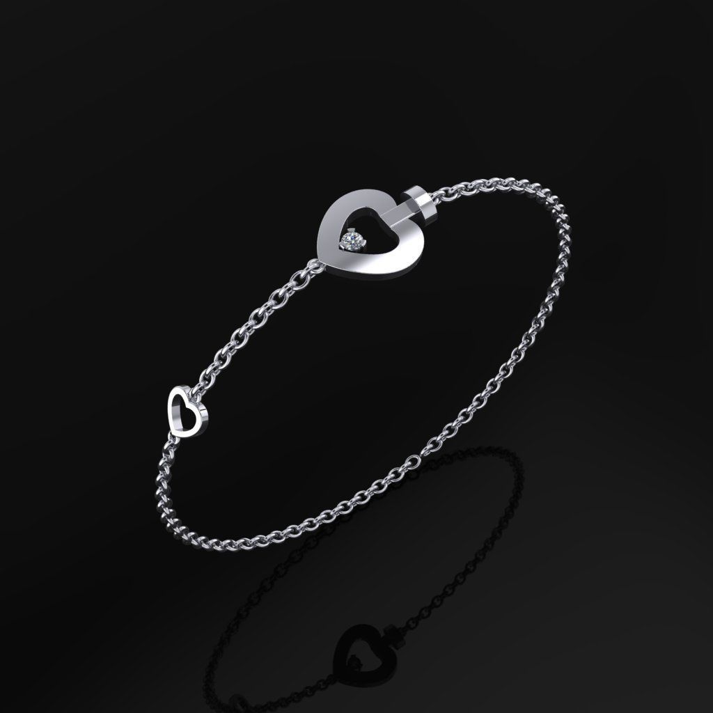 Fred Bracelet 3D print model_3