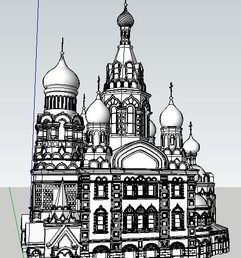 Church of the savior on blood 3D model_3