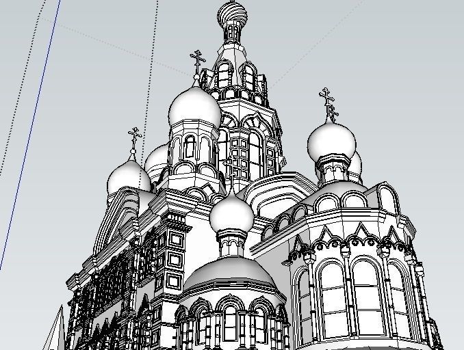 Church of the savior on blood 3D model_2