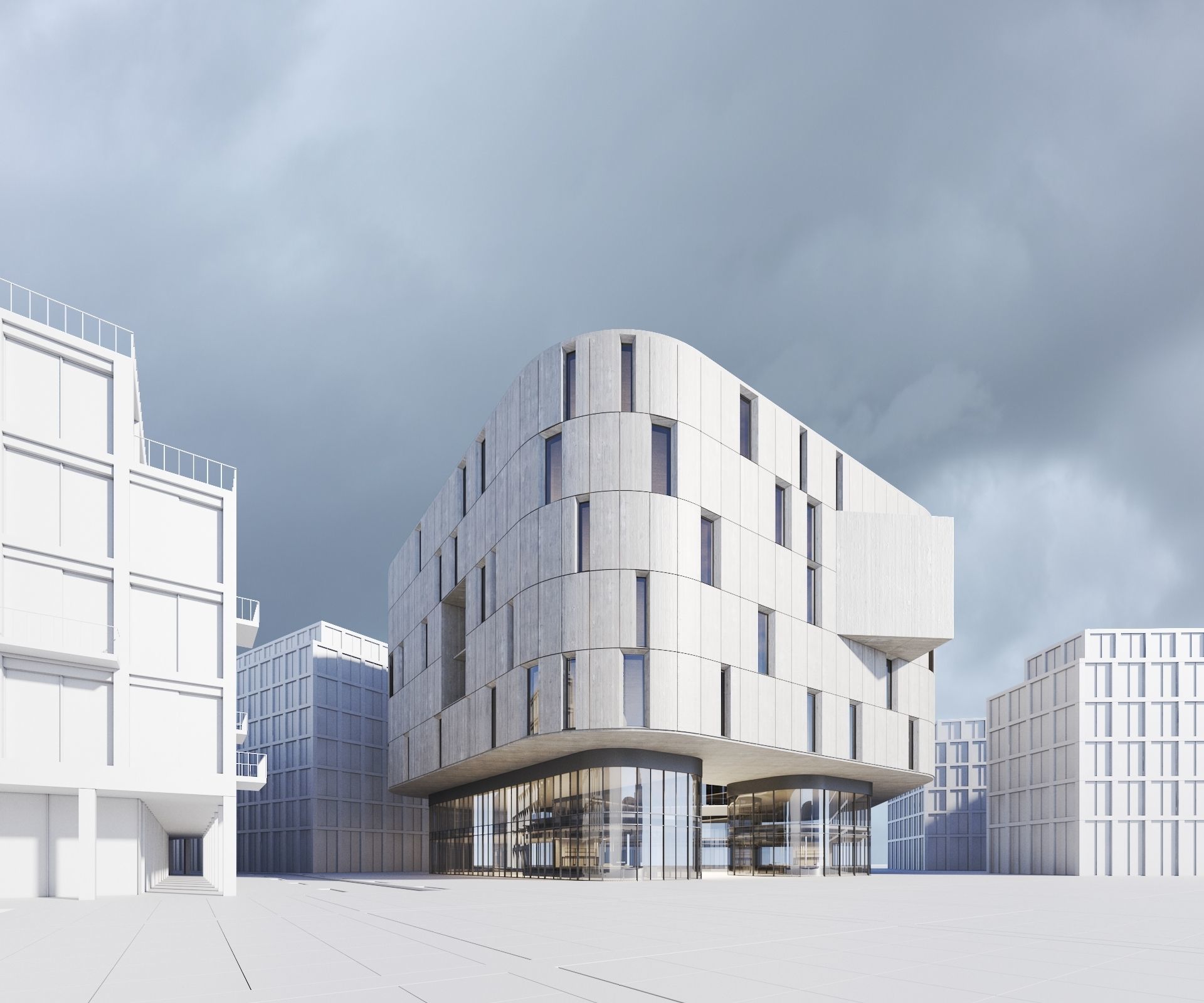 Office Building 3D model_0