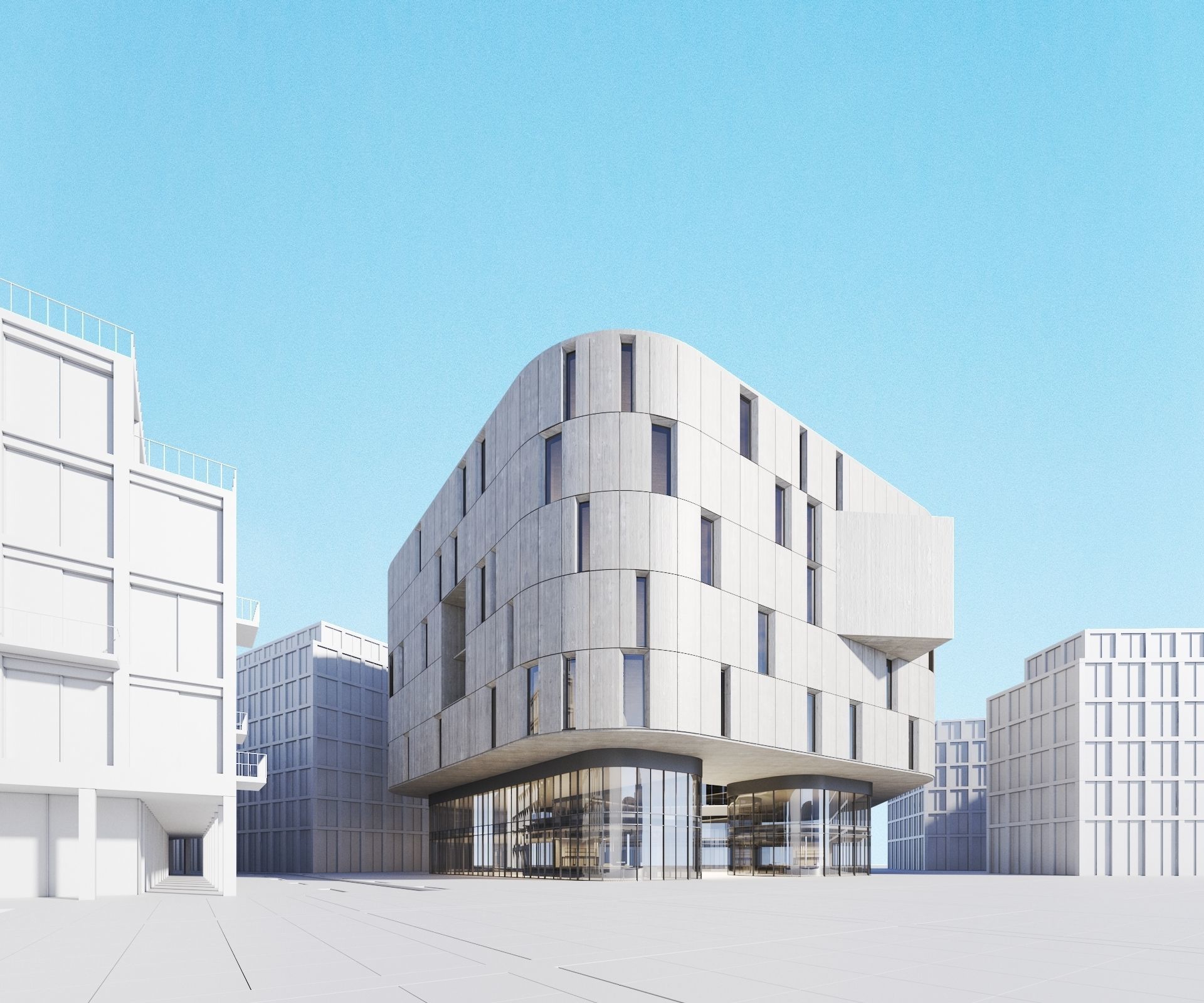 Office Building 3D model_7