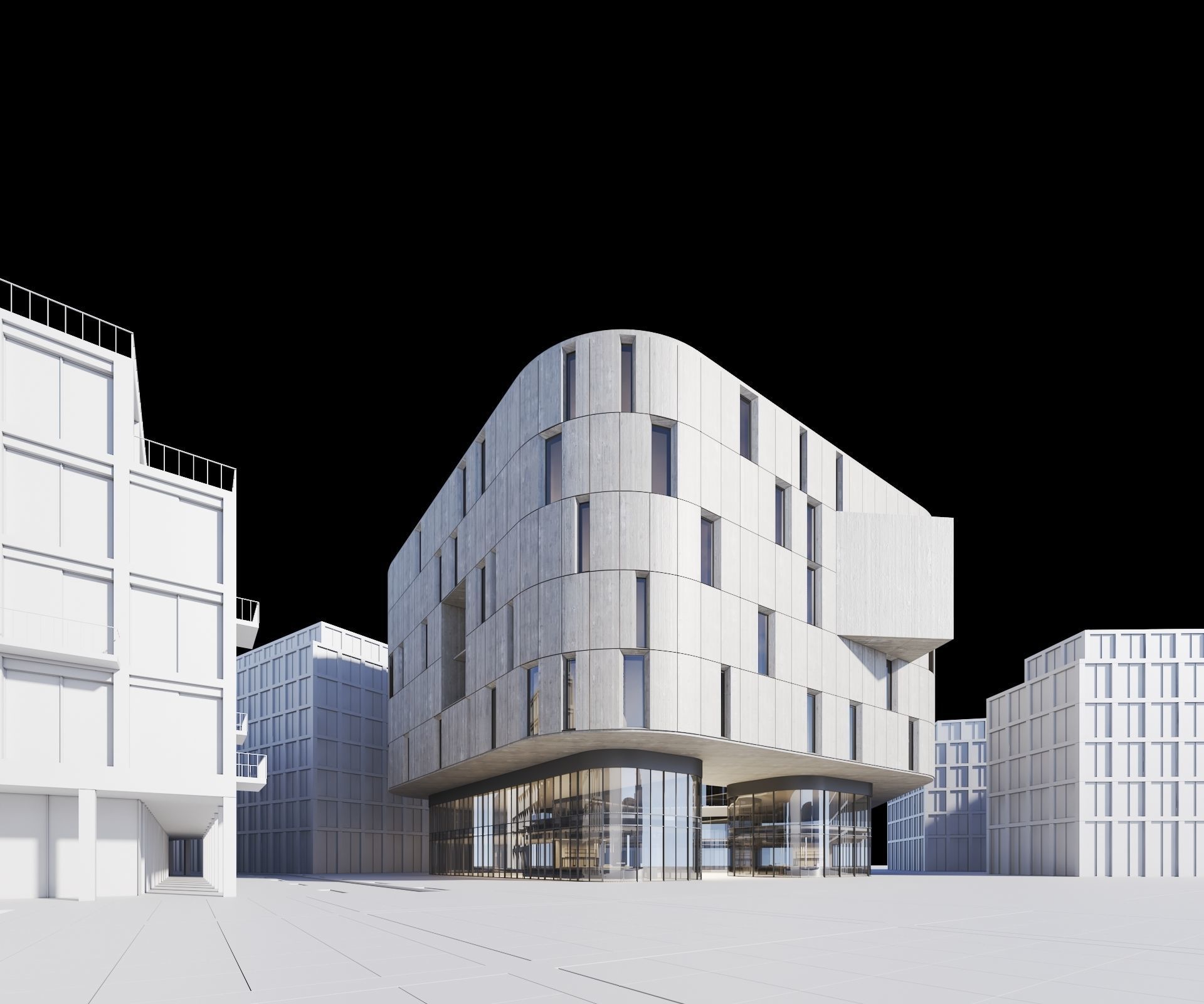 Office Building 3D model_3