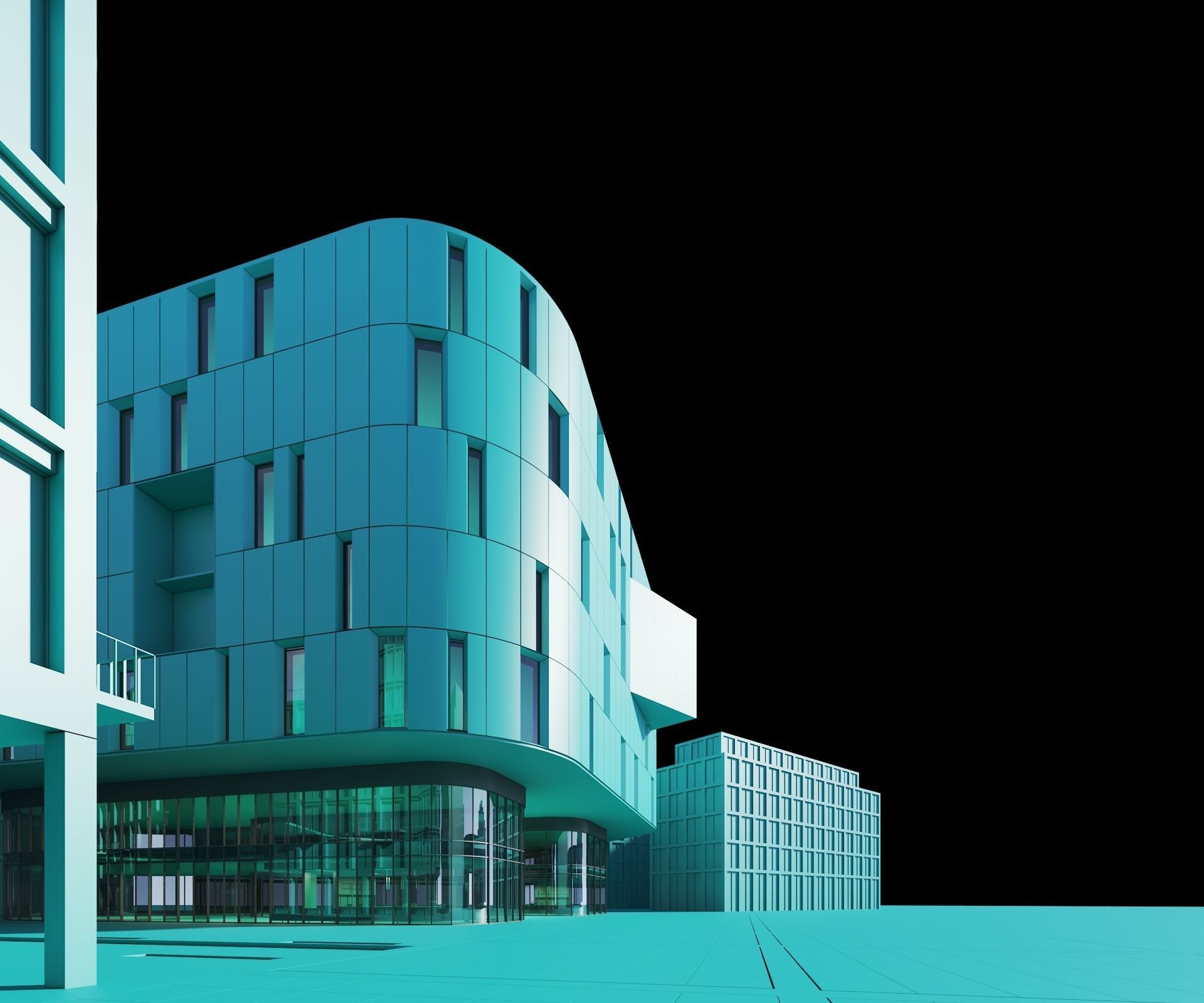 Office Building 3D model_11