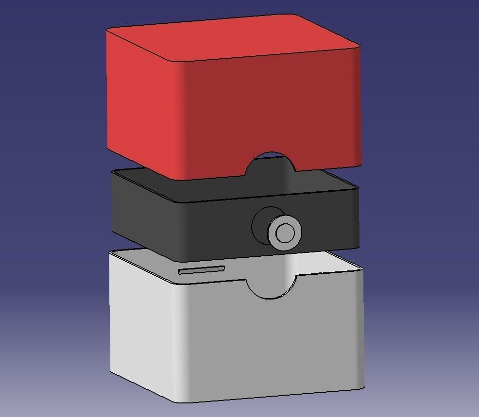 POKEBALL BOX FOR TRADING CARD GAME 3D print model_1
