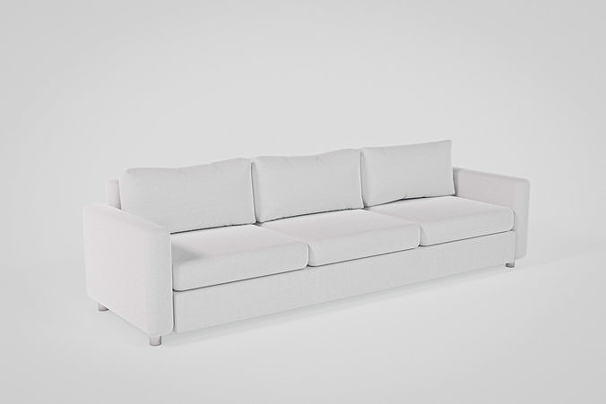 Couch seat sofa Low-poly 3D model