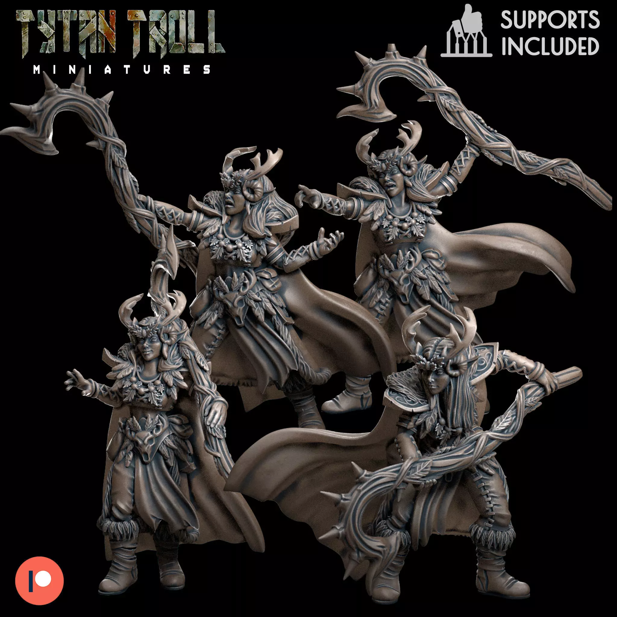 Druid Bundle - Pre-Supported 3D print model_0