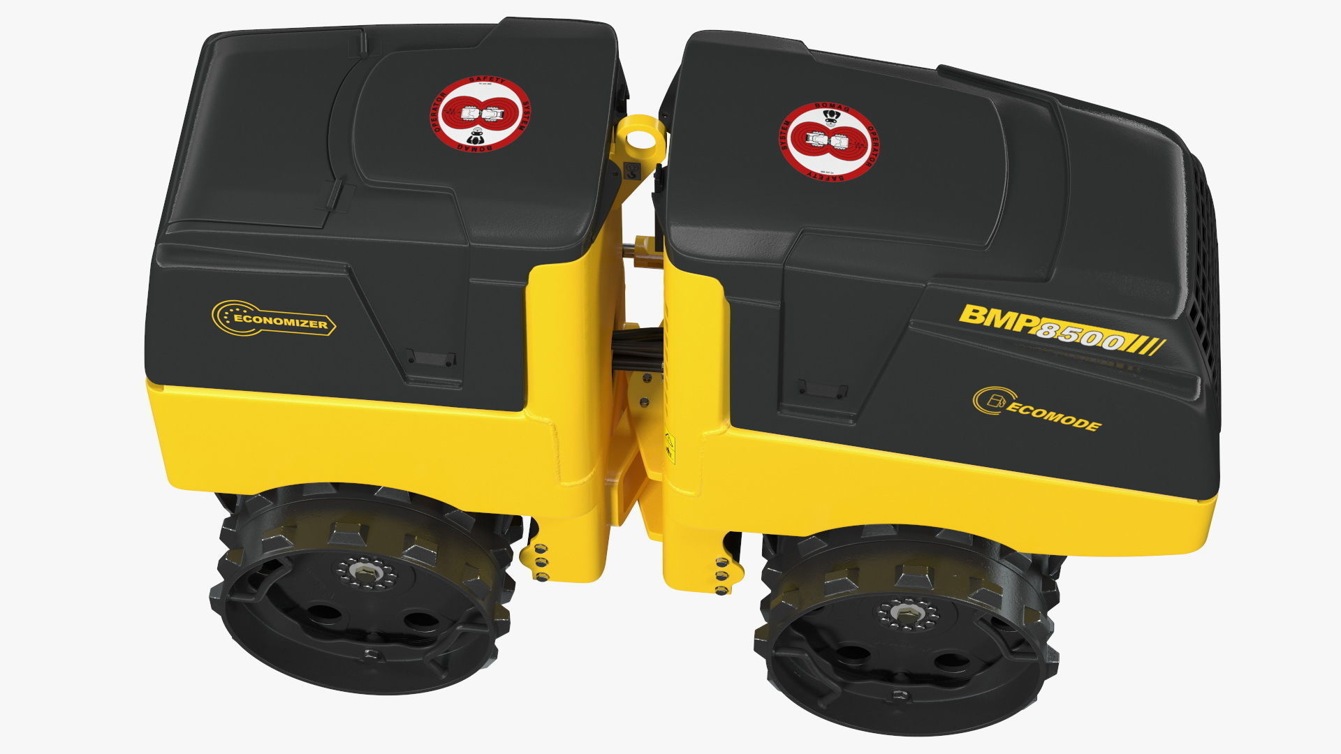 Bomag BMP 8500 Trench Roller Rigged 3D model_10