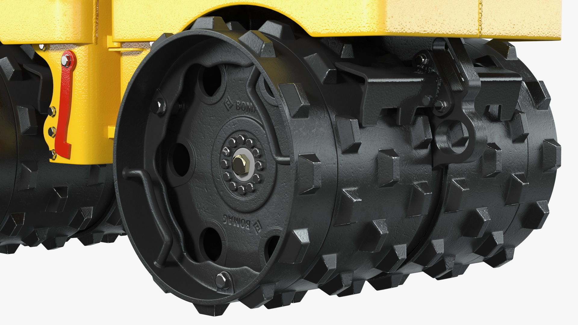 Bomag BMP 8500 Trench Roller Rigged 3D model_14