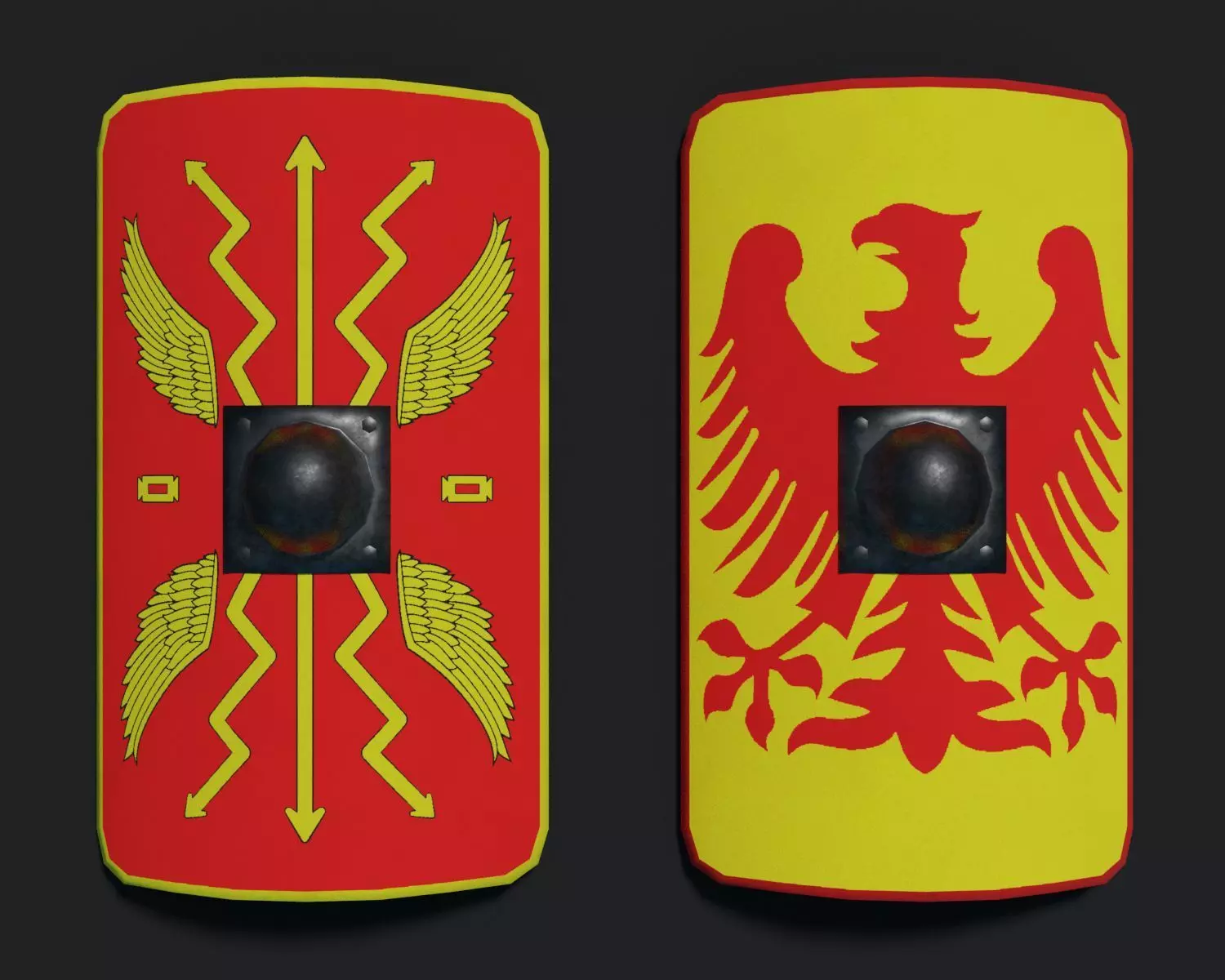 Scutum - Imperial Low-poly 3D model_0