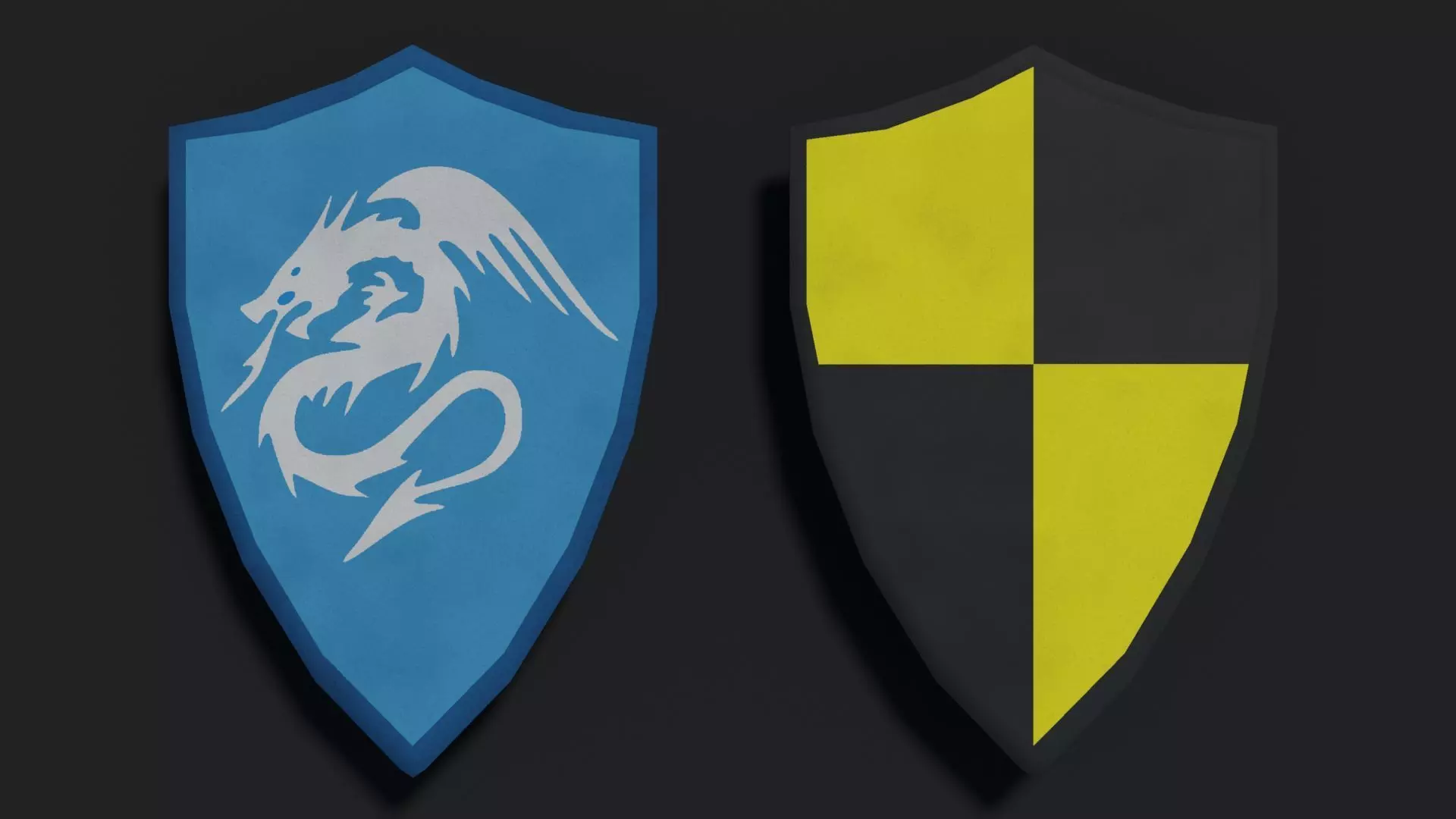 Heater Shield - Flat Low-poly 3D model