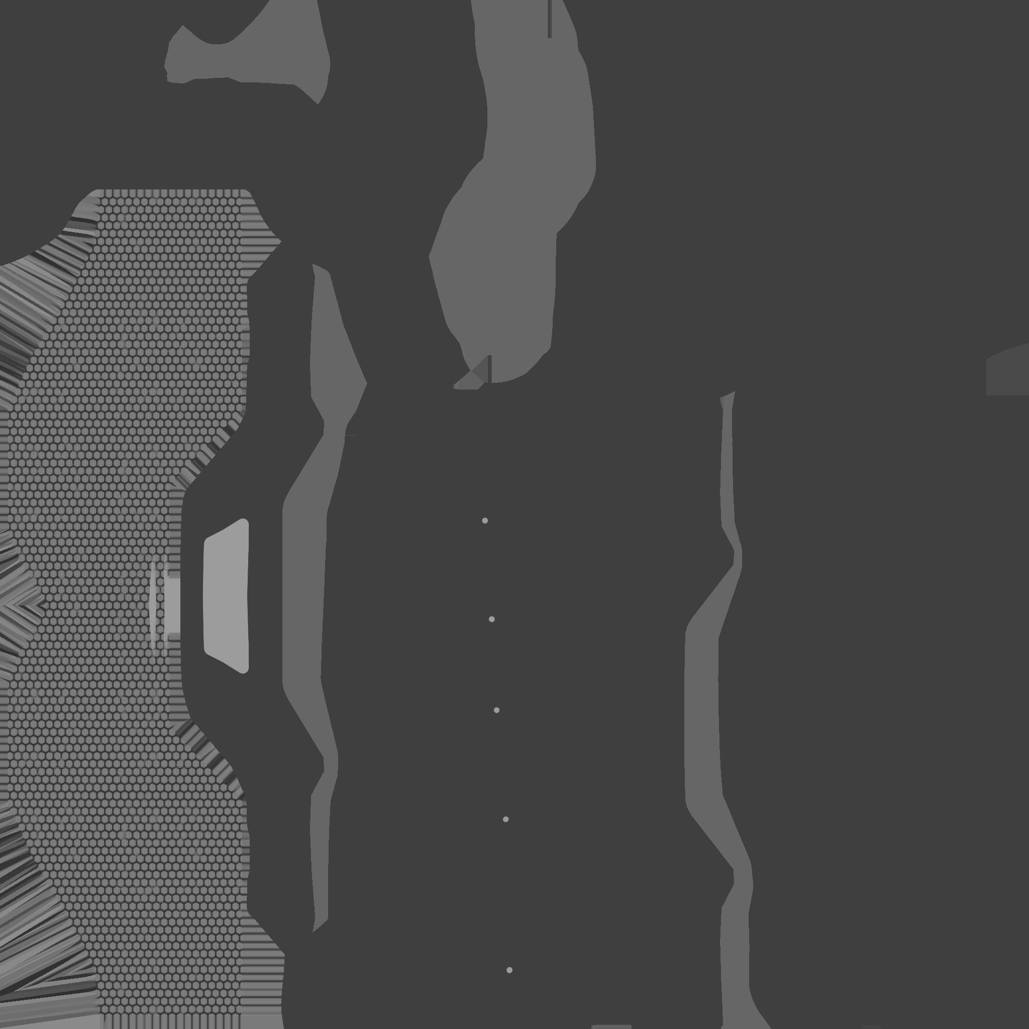 SciFi Glasses F07 Black Grid - Character Design Fashion Low-poly 3D model_23