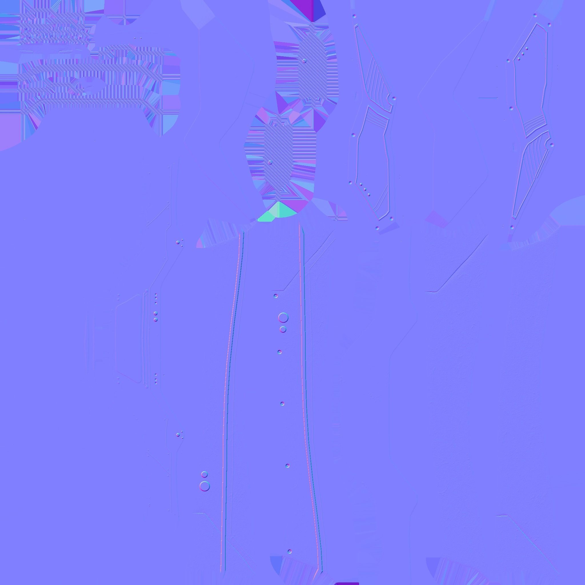 SciFi Glasses F08 Black Gold - Character Design Fashion Low-poly 3D model_21