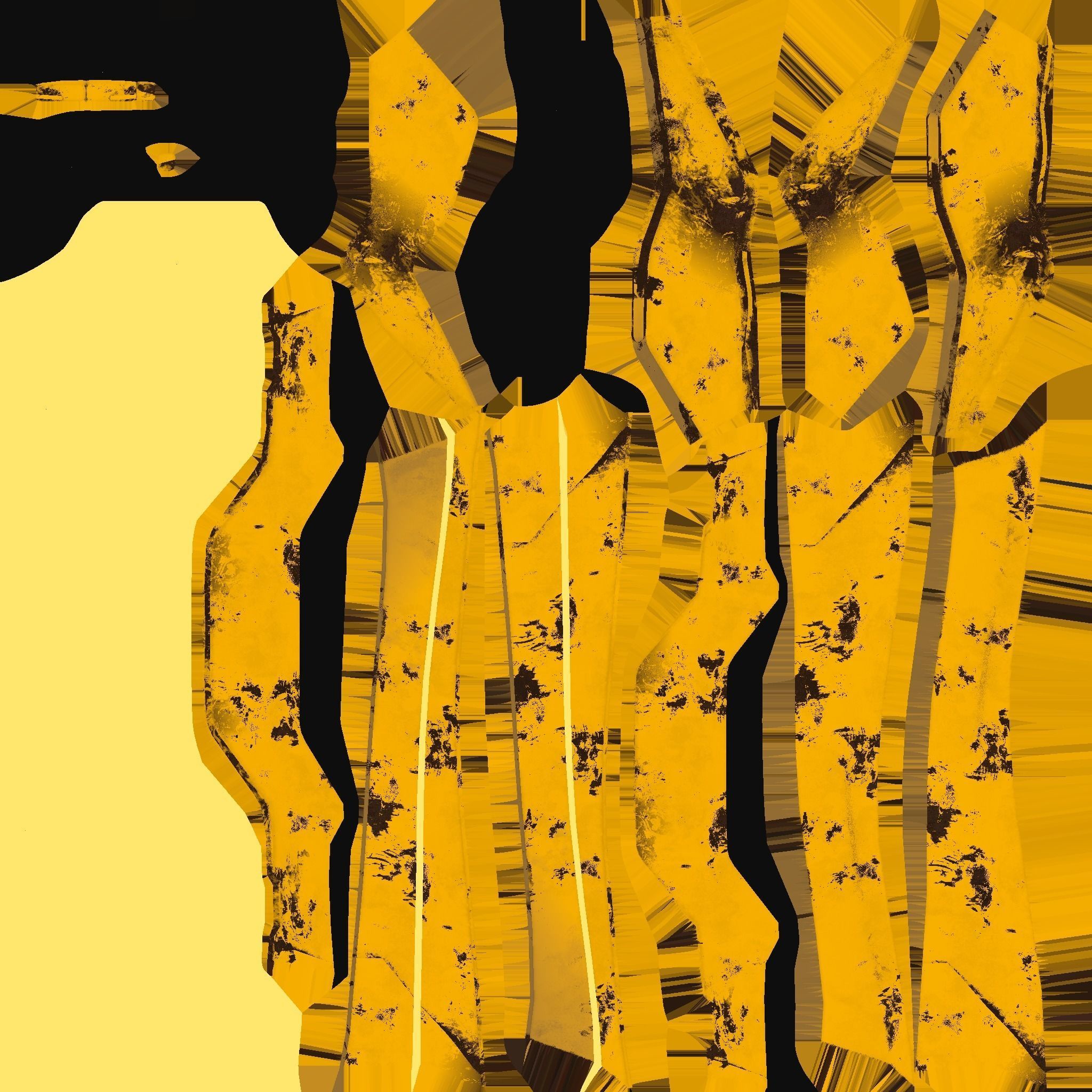 SciFi Glasses F10 Yellow - Character Design Fashion Low-poly 3D model_17