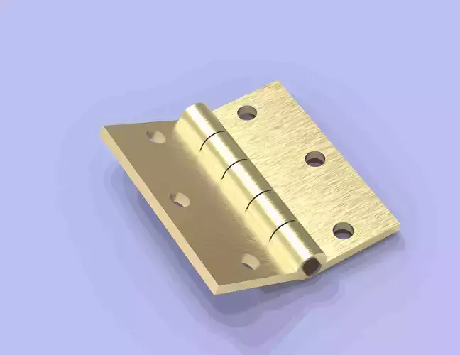 3D Model Hinge brass Low-poly 3D model