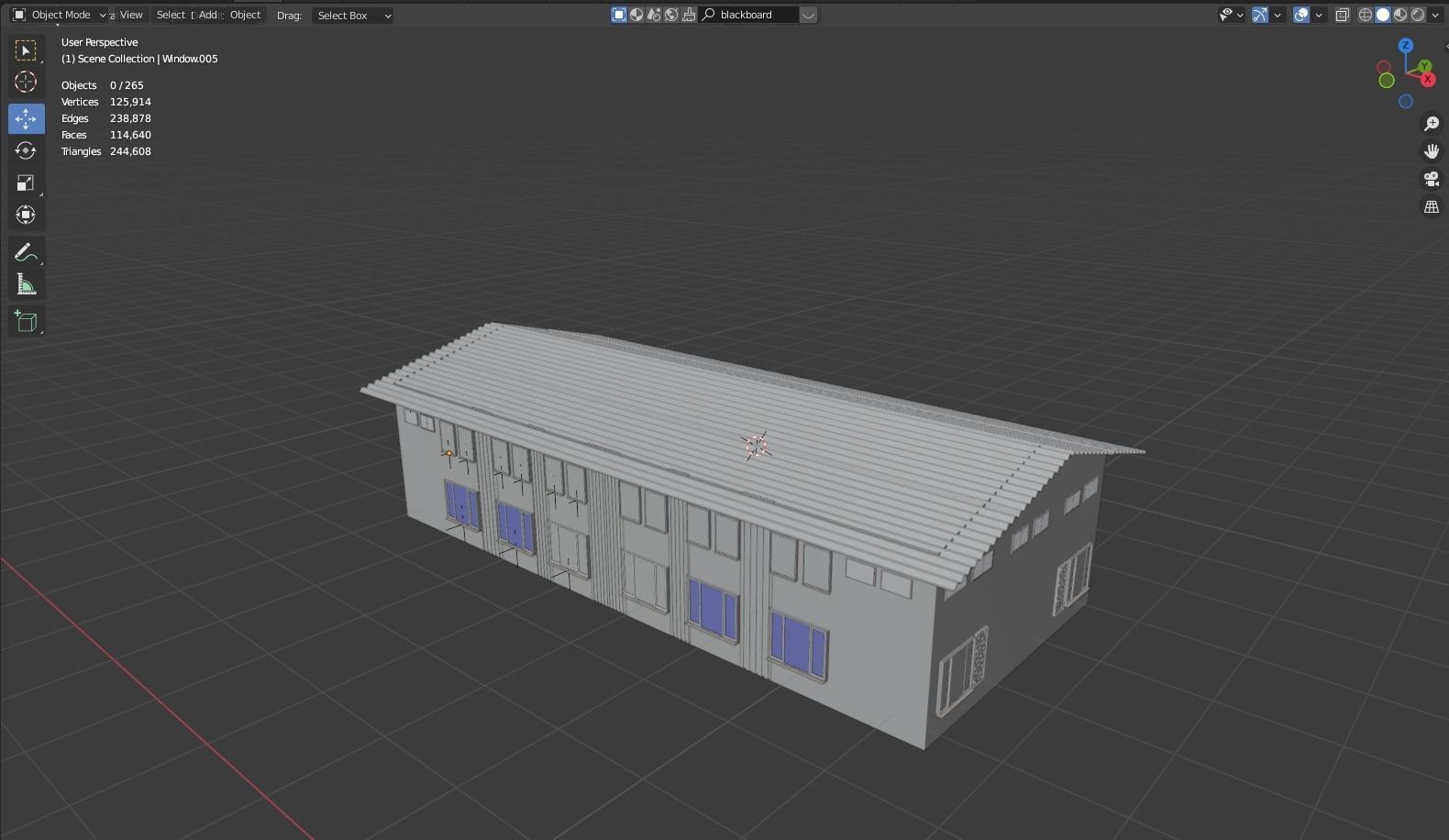 Architecture Classroom Low-poly 3D model Low-poly 3D model_6