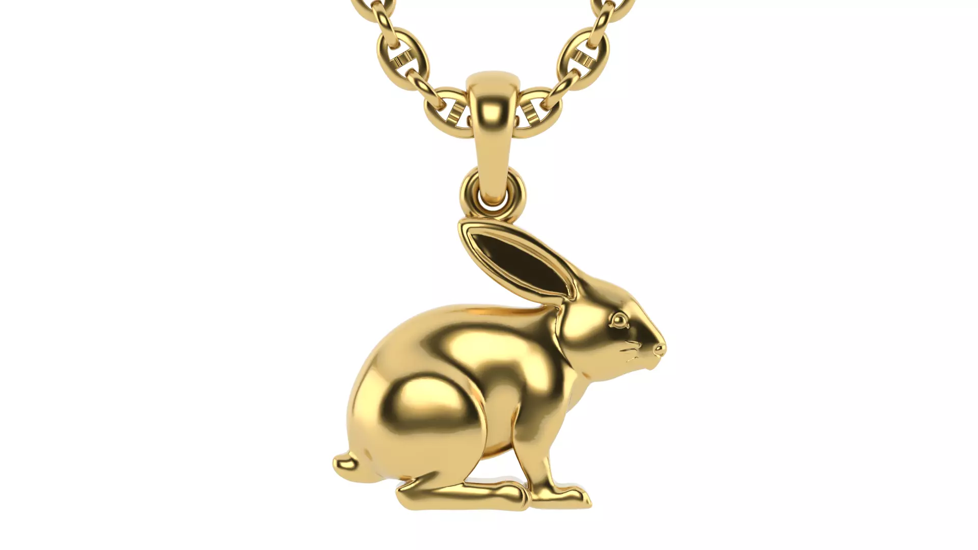 Rabbit pendant Version 1 3D print model