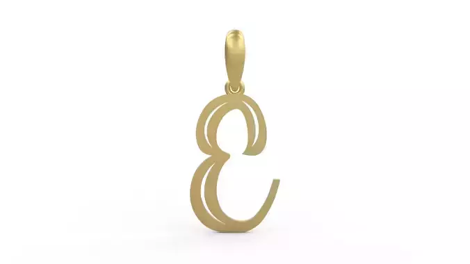 Initial Letters Pendant Quoote E
