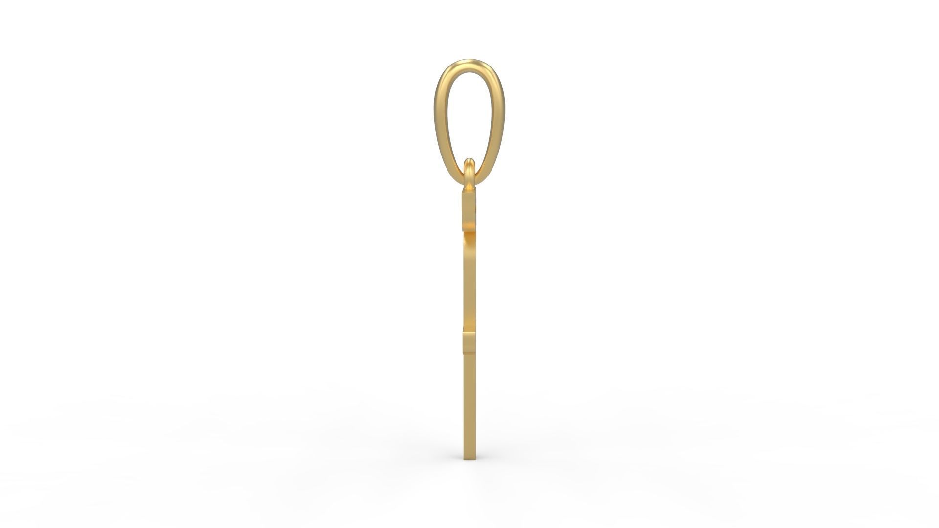 Initial Letters Pendant Quoote F 3D print model_2