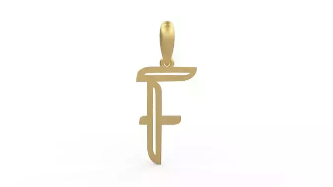 Initial Letters Pendant Quoote F