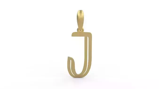 Initial Letters Pendant Quoote J