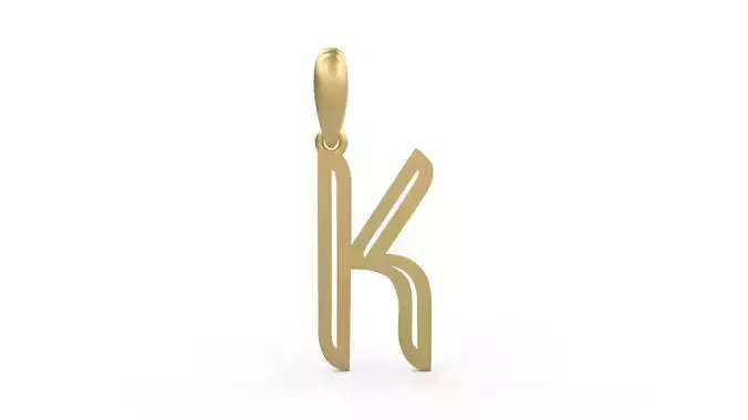 Initial Letters Pendant Quoote K