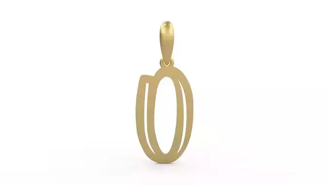 Initial Letters Pendant Quoote O