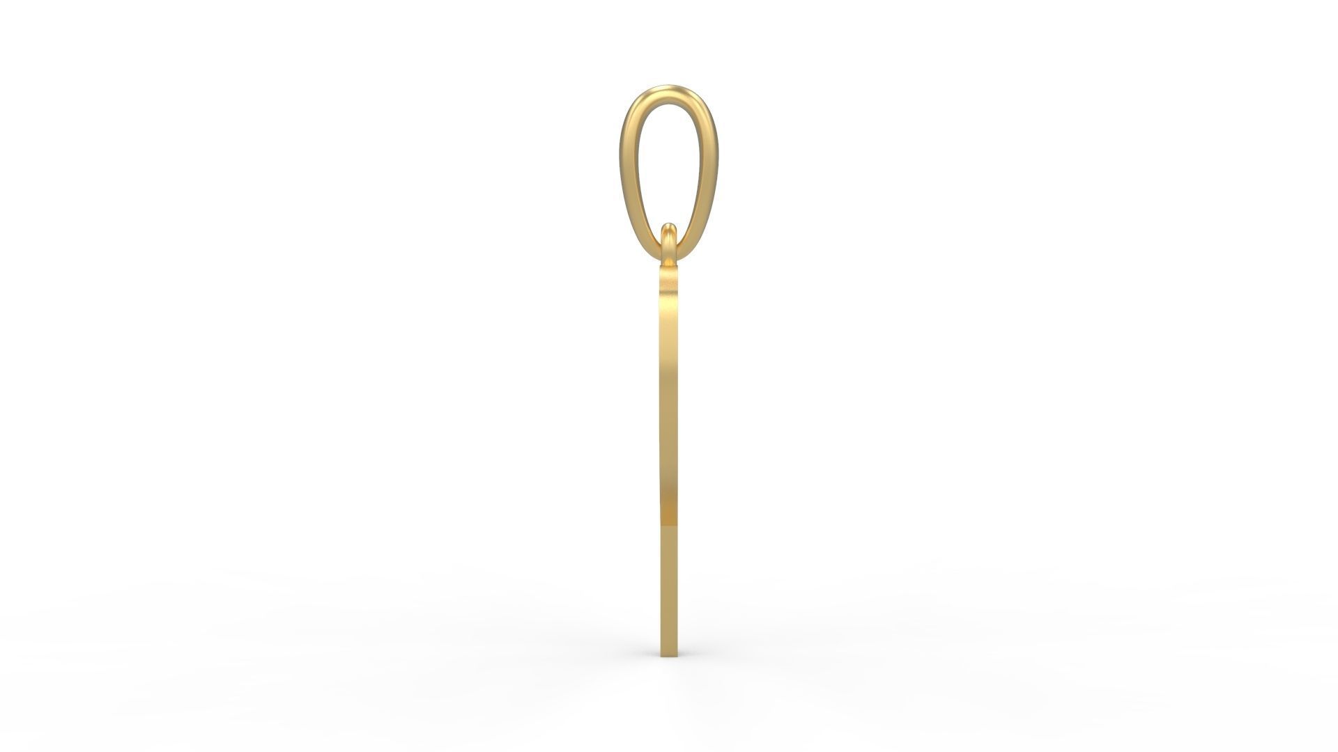 Initial Letters Pendant Quoote P 3D print model_2