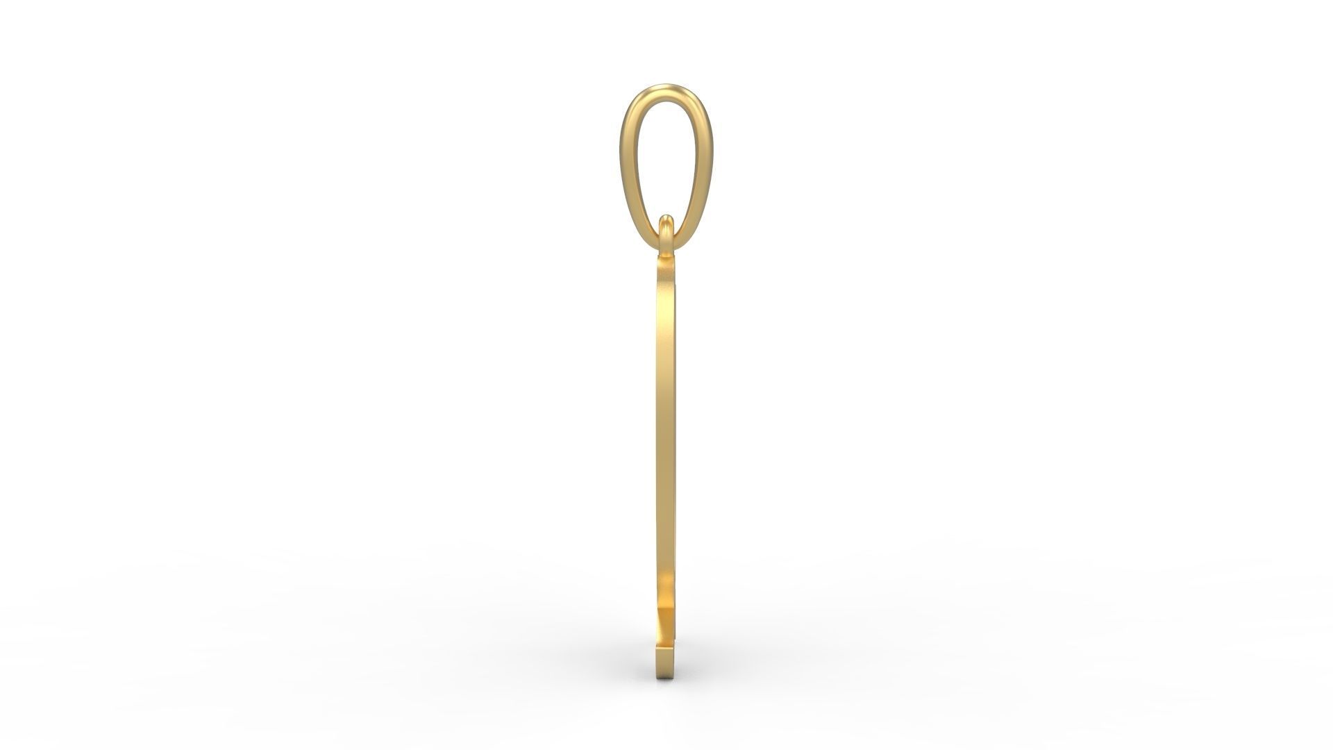 Initial Letters Pendant Quoote Q 3D print model_2