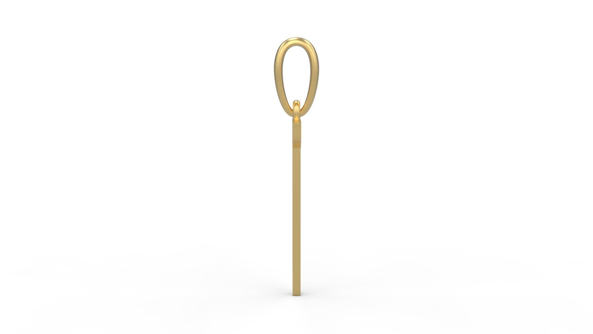 Initial Letters Pendant Quoote T 3D print model_2