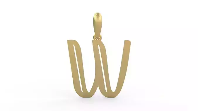 Initial Letters Pendant Quoote W