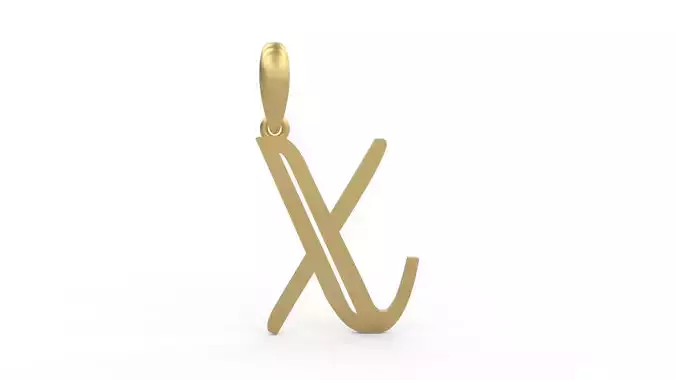 Initial Letters Pendant Quoote X