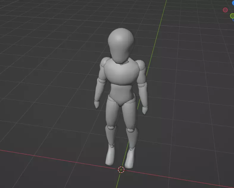 3D Character base mesh 3D model_0
