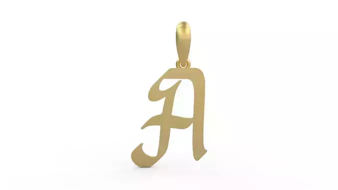Initial Letters Pendant Reclaim Glory A