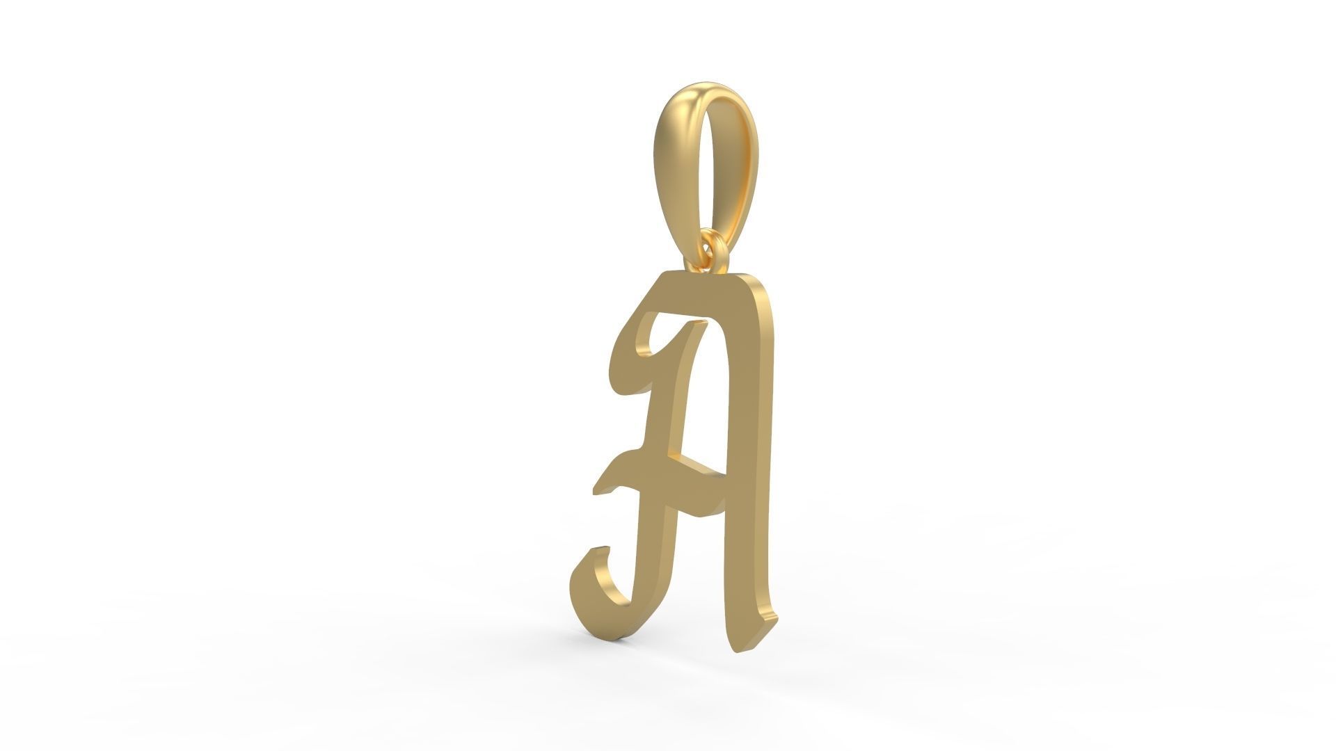 Initial Letters Pendant Reclaim Glory A 3D print model_1