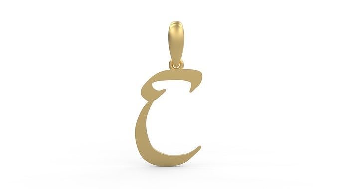  Initial Letters Pendant Reclaim Glory C 3D print model
