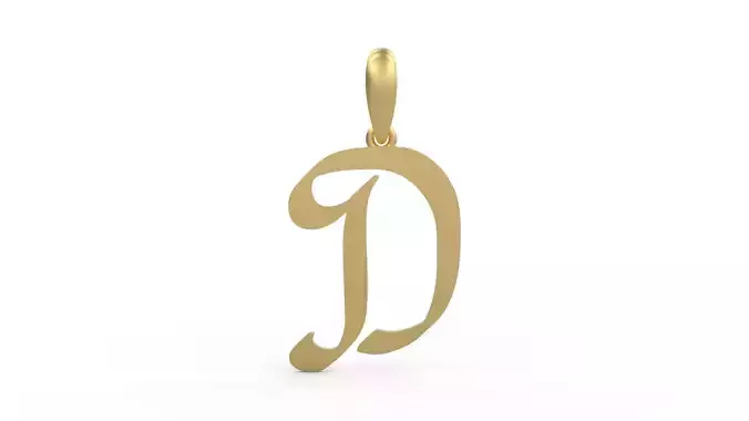 Initial Letters Pendant Reclaim Glory D