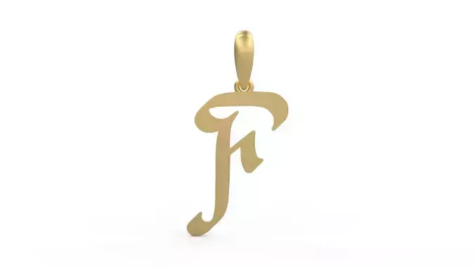 Initial Letters Pendant Reclaim Glory F