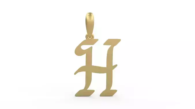 Initial Letters Pendant Reclaim Glory H